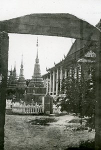 Cambodia Angkor Wat Vat Archaeological Site Old Amateur Snapshot Photo 1934