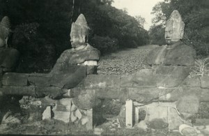 Cambodia Angkor Wat Vat Archaeological Site Old Amateur Snapshot Photo 1934