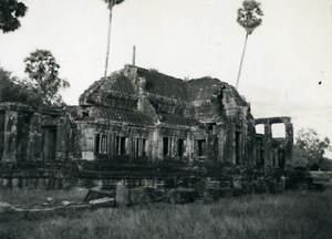 Cambodia Angkor Wat Vat Archaeological Site Old Amateur Snapshot Photo 1934