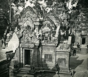 Cambodia Angkor Wat Vat Archaeological Site Old Amateur Snapshot Photo 1934