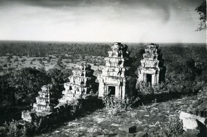 Cambodia Angkor Wat Vat Archaeological Site Old Amateur Snapshot Photo 1934