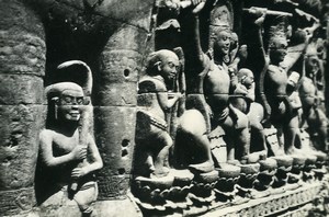 Cambodia Angkor Wat Vat Archaeological Site Old Amateur Snapshot Photo 1934