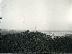 Cambodia Phnom Penh Historic Site Panorama Old Amateur Snapshot Photo 1934