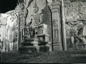 Cambodia Phnom Penh Historic Site Temple Old Amateur Snapshot Photo 1934