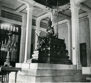 Cambodia Phnom Penh Historic Site Temple Interior Amateur Snapshot Photo 1934