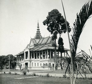 Cambodia Phnom Penh Royal Palace Moonlight Pavilion Amateur Snapshot Photo 1934