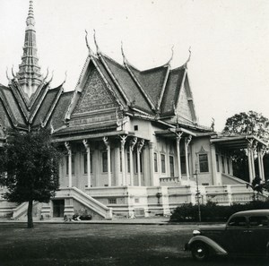 Cambodia Phnom Penh Royal Palace Old Amateur Snapshot Photo 1934