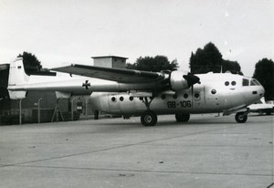 German Military Transport Aircraft Aviation NORD N2501 Noratlas Old Photo 1960