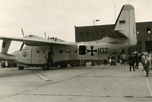 USA Military Transport Aircraft German Grumman Albatross SC-102 Old Photo 1960