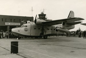 USA Military Transport Aircraft German Grumman Albatross SC-102 Old Photo 1960