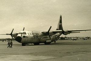 USA Military Transport Aircraft US Air Force Lockheed C-130 Hercules Photo 1960