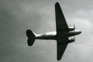 USA Military Transport Aircraft in Flight US Air Force Old Photo 1960