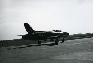 USA Military Fighter Aircraft US Air Force or French ? Old Photo 1960