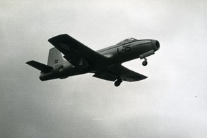 Netherlands Military Jet Trainer Aircraft Fokker S.14 Machtrainer Old Photo 1960