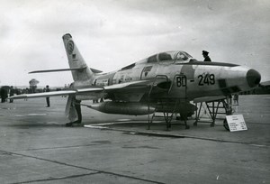 Luftwaffe Republic RF-84F Thunderflash DB-241 Aircraft Aviation Old Photo 1960