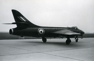 USA Military Fighter Aircraft Royal Air Force Hawker Hunter F.6 Old Photo 1960