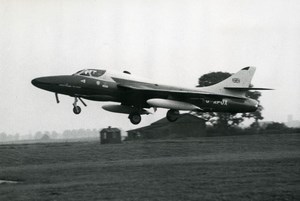 USA Aircraft Royal Air Force Hawker Hunter T.66A G-APUX Aviation Old Photo 1960