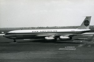 Boeing 707 N722PA Aviation Airplane Airliner Pan American Pan Am Old Photo 1960