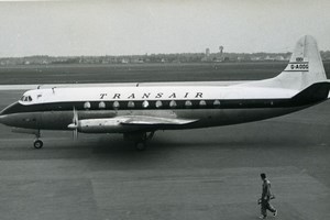 Vickers Viscount G-AODG Aviation Airliner Airplane Transair Old Photo 1960