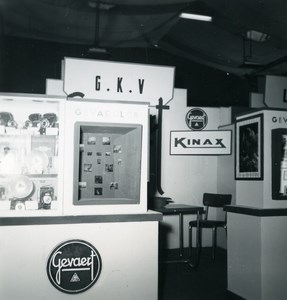 France Paris Photo Cine Sound Fair Booth Gevaert Kinax Old Amateur Snapshot 1951