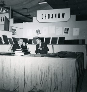 France Paris Photo Cine Sound Fair Booth of Chojnow Old Amateur Snapshot 1951