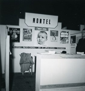 France Paris Photo Cine Sound Fair Booth Paul Montel Old Amateur Snapshot 1951