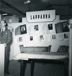 France Paris Photo Cine Sound Fair Booth of Lapparra Old Amateur Snapshot 1951