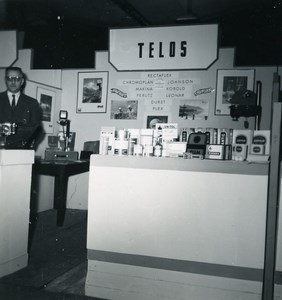 France Paris Photo Cine Sound Fair Booth of TELOS Old Amateur Snapshot 1951