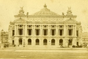 France Paris Palais Garnier Opera House Old CDV Photo 1870
