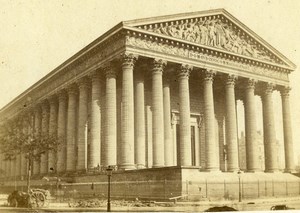 France Paris Eglise de La Madeleine Church Old CDV Photo 1870