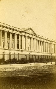 France Paris Palais du Louvre Palace Colonnade Old CDV Photo 1870