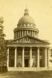 France Paris Panthéon Old CDV Photo 1870
