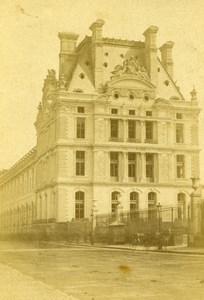 France Paris Palais des Tuileries Palace Castle Old CDV Photo 1870