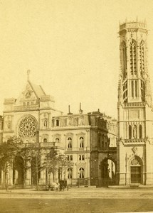 France Paris Church Saint Germain l'Auxerrois Old Debitte & Hervé CDV Photo 1870