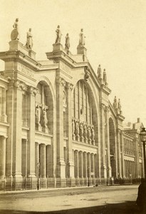France Paris Gare du Nord Railway Station Old CDV Photo Hautecoeur 1870