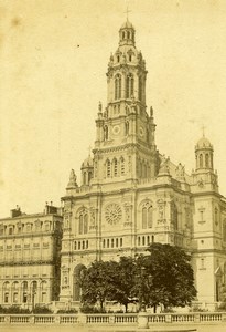 France Paris Église de la Sainte-Trinité Church Old CDV Photo Hautecoeur 1870