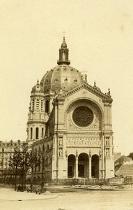 France Paris Église Saint-Augustin Church Old CDV Photo Hautecoeur 1870