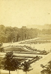 France Paris Emperor's Gardens Tuileries Palace Old CDV Photo 1870