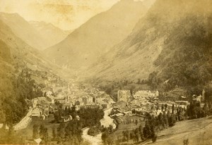 France Pyrenees Cauterets taken from Mamelon Vert Old CDV Photo Andrieu 1870