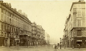 France Marseille Street Canebiere Old Neurdein CDV Photo 1870's