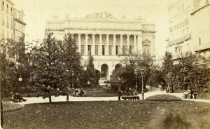 France Marseille Stock Exchange & Park Old Neurdein CDV Photo 1870's