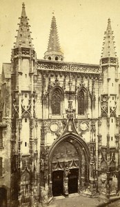 France Avignon church Saint Pierre Facade Old Neurdein CDV Photo 1870