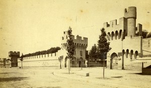 France Avignon City Walls Remparts Old Neurdein CDV Photo 1870