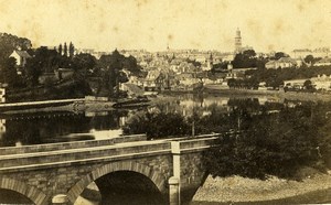 France Brittany Morbihan Vannes Panorama Old CDV Photo Carlier 1870