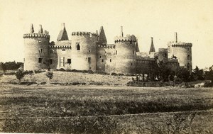 France Brittany Sarzeau Chateau de Suscinio Castle Old CDV Photo Carlier 1870