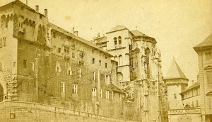 France Chambery Chateau des Ducs de Savoie Castle Old CDV Photo 1870