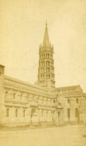 France Toulouse Eglise St Sernin church Old CDV Photo Gendre 1880