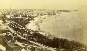 France Le Havre Beach General View Old Neurdein CDV Photo 1870's