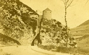 France Besancon Porte taillée Tower Citadel Old CDV Photo 1870