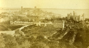 French Riviera Cannes panorama Madame Ribiere Old CDV Photo 1876